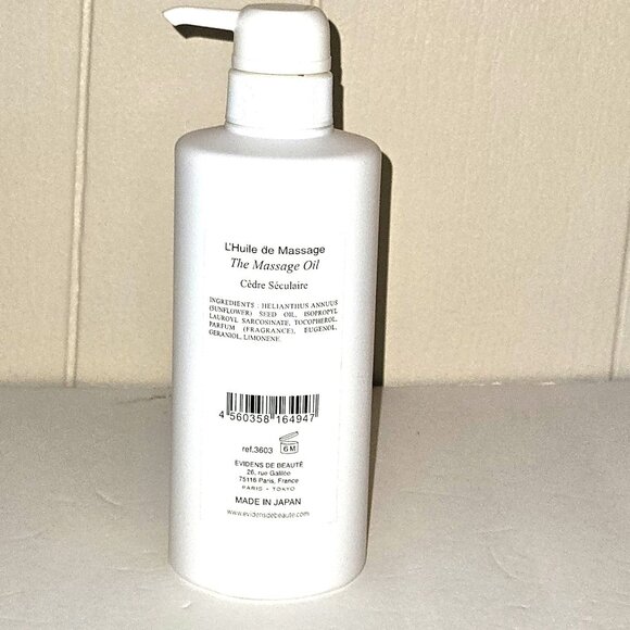 The Massage Oil Cedre Seculaire EviDenS De Beaute Salon 500ML 16.9 FL OZ Japan - Picture 2 of 2